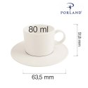 Filiżanka sztaplowana Line 80 ml Porland