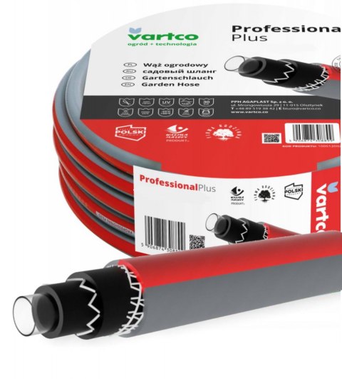 Wąż Ogrodowy 3/4" 20mb 6-Warstwowy PROFESSIONAL PLUS Vartco Vartco