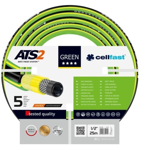 Wąż Ogrodowy GREEN 5 ATS2 1/2" 50mb UV Cellfast Cellfast