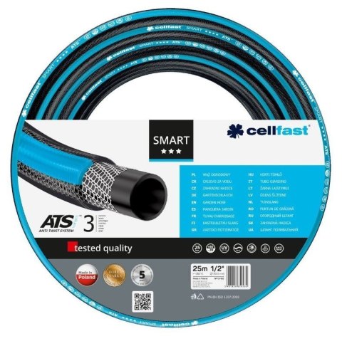 Wąż Ogrodowy SMART 3 ATSV 1/2" 25mb UV Cellfast Cellfast