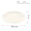 Talerz bez rantu Crema 250 mm Fine Dine