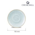 Spodek espresso Stonecast Duck Egg Blue 118 mm Churchill