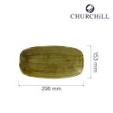 Talerz prostokątny Stonecast Plume Green 298x153 mm Churchill