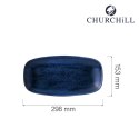 Talerz prostokątny Stonecast Plume Ultramarine 298x153 mm Churchill