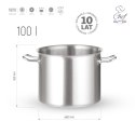 Garnek ze stali nierdzewnej wysoki king size 100l śr. 500x(H)500 mm Chef de Cuisine