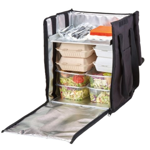 Plecak termoizloacyjny składany, z ruchomą przegrodą CAMBRO GOBAGS o wym.355x280x430 mm, Cambro CAMBRO