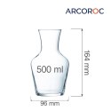 Karafka do wody i wina Vin 0,5 l (Stary kod: C0197) Arcoroc