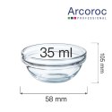 Salaterka Empilable 35 ml (Nowy kod V7515) Arcoroc