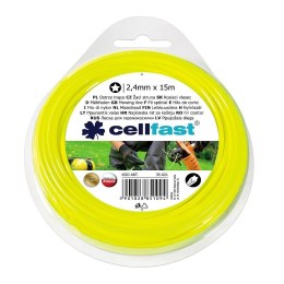 Żyłka do Podkaszarek Gwiazdka 2.4 mm x 15 mb Cellfast