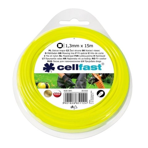 Żyłka do Podkaszarek Kwadrat 1.3 mm x 15 mb Cellfast