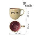 Kubek Mug Aurora Vesuvius Rose 340 ml Steelite