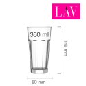 Szklanka wysoka long drink Aras 360 ml, LAV LAV