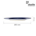 Talerz Gourmet z dużym rantem Willow Azure 285 mm Steelite