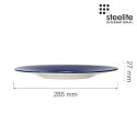 Talerz Gourmet ze średnim rantem Willow Azure 285 mm Steelite