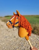 Hobby Horse Mały koń na kiju Premium - kasztan A4 Super Hobby Horse