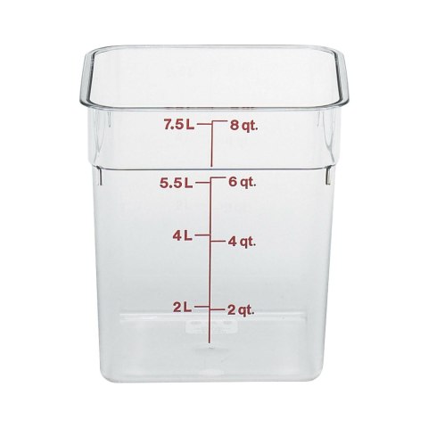 Pojemnik z poliwęglanu Cambro Camwear 7,6 l 215x215x230 mm CAMBRO