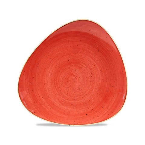 Talerz trójkątny Stonecast Berry Red 265 mm Churchill