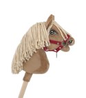 Kantar dla konia Hobby Horse A4 zapinany mały - bordowy Super Hobby Horse