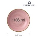 Miska coupe Stonecast Petal Pink 248 mm Churchill