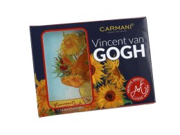 Podkładka szklana - V. van Gogh, Słoneczniki wazon (CARMANI) CARMANI