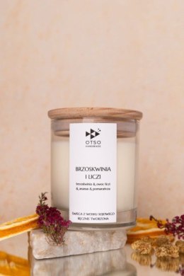 Świeca sojowa Brzoskwinia i liczi - świeca sojowa zapachowa - 250 ml OTSO HANDMADE