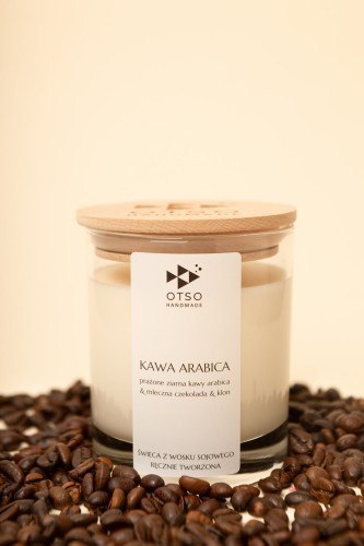 Świeca sojowa Kawa Arabica - świeca sojowa zapachowa - 250 ml OTSO HANDMADE