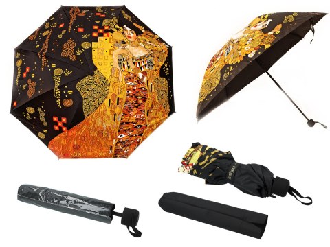 Parasol składany - G. Klimt, Adela (dekoracja na wierzchu) (CARMANI) CARMANI