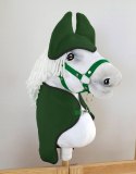 Zestaw dla Hobby Horse A3: derka + nauszniki - zielony Super Hobby Horse