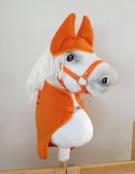 Zestaw dla Hobby Horse A4: derka + nauszniki - pomarańczowy Super Hobby Horse