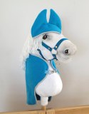 Zestaw dla Hobby Horse A4: derka + nauszniki -turkusowy Super Hobby Horse