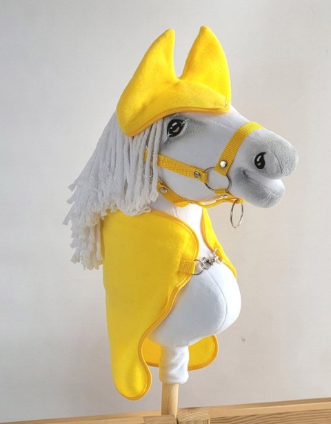 Zestaw dla Hobby Horse A4: derka + nauszniki - żółty Super Hobby Horse