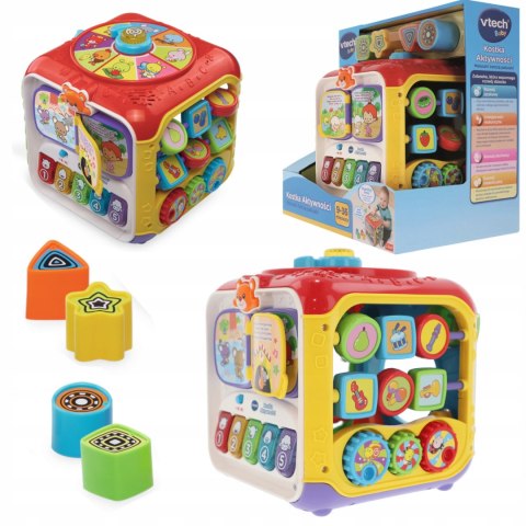 Kostka Aktywności interaktywna edukacyjna 9m+ Vtech Trefl melodie 60677 VTech