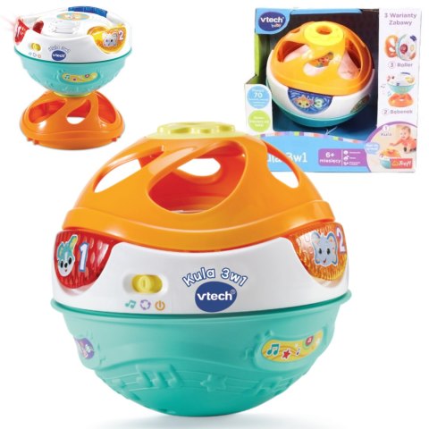 Kula 3w1 interaktywna edukacyjna melodyjki 6m+ Vtech Baby Trefl 61721 TREFL