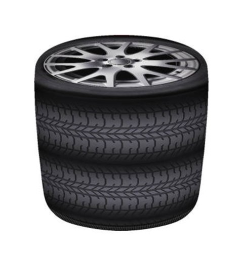 Pufa Walec Codura GR Tyres 40x40 cm Bertoni