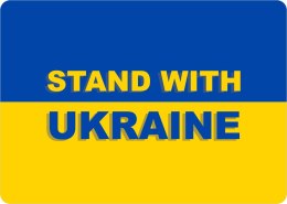 TABLICZKA STAND WITH UKRAINE - 20x28 cm Bertoni