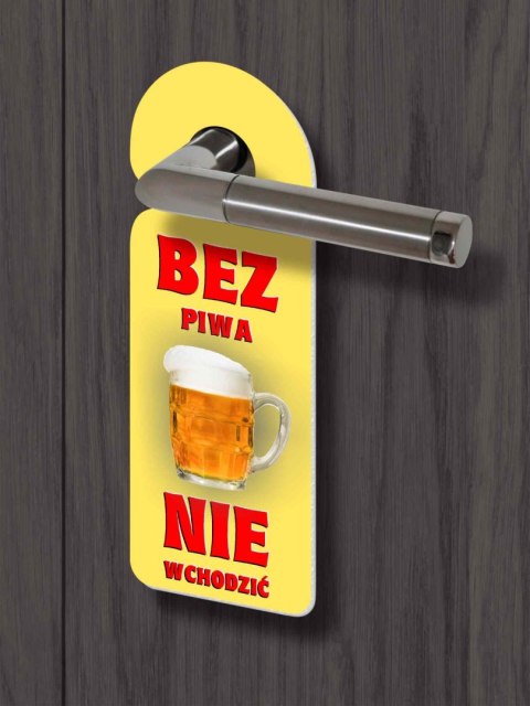 Zawieszka na klamkę - BEZ PIWA Bertoni