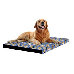 Legowisko - Materac SQUAR Blue Dogs 60x60x5 cm ARCO DESIGN