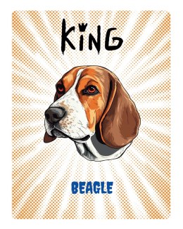 TABLICZKA KING BEAGLE - 20x28 cm ARCO DESIGN