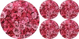 Zestaw podkładek na stół okrągłych 1+4 - VALENTINE ROSES Bertoni