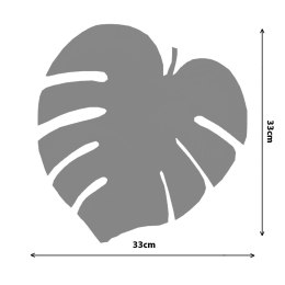 Podkładka Monstera M 33x33 cm gr. 4 mm - Dąb Bertoni