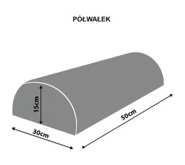 Poduszka Półwałek XXL - Enigma - 30x50x15 cm Bertoni