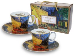 Kpl. 2 filiżanek espresso - V. van Gogh, Taras kawiarni nocą (CARMANI) CARMANI