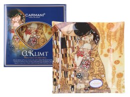 Talerz dekoracyjny - G. Klimt, Pocałunek 25x25cm CARMANI