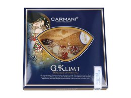 Talerz dekoracyjny serce - G. Klimt, Pocałunek 24.5x23cm CARMANI