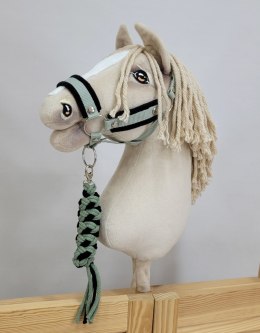 Uwiąz dla Hobby Horse ze sznurka - czarno- szałwia Super Hobby Horse