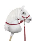 Wodze dla konia Hobby Horse - bordowe Super Hobby Horse