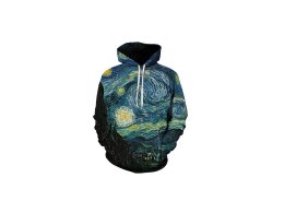 Bluza z kapturem - V. van Gogh, Gwiaździsta Noc HANIPOL