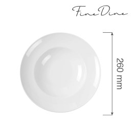 Talerz do pasty Bianco 260 mm Fine Dine