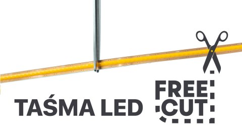 Taśma LED COB 24V 13W 528LED/m FREECUT 4000K CRI 90 - Rolka 30m. DomenoLED