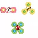 3 przyssawki sensoryczne grzechotka spinner ME-042 Luxma